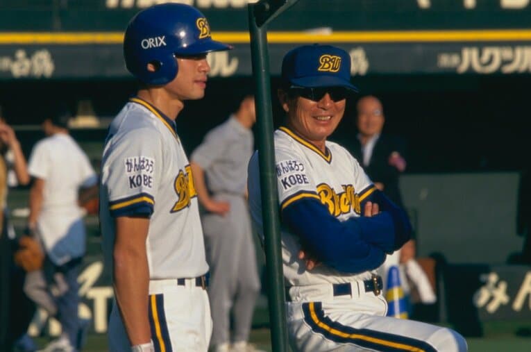 イチローと語るオリックス仰木監督　©Kazuaki Nishiyama