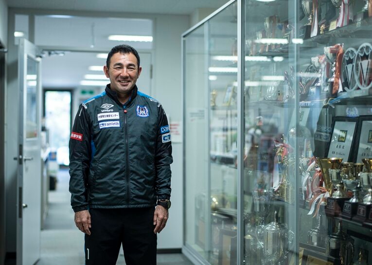 ガンバを率いた頃の長谷川健太監督　©Takuya Sugiyama