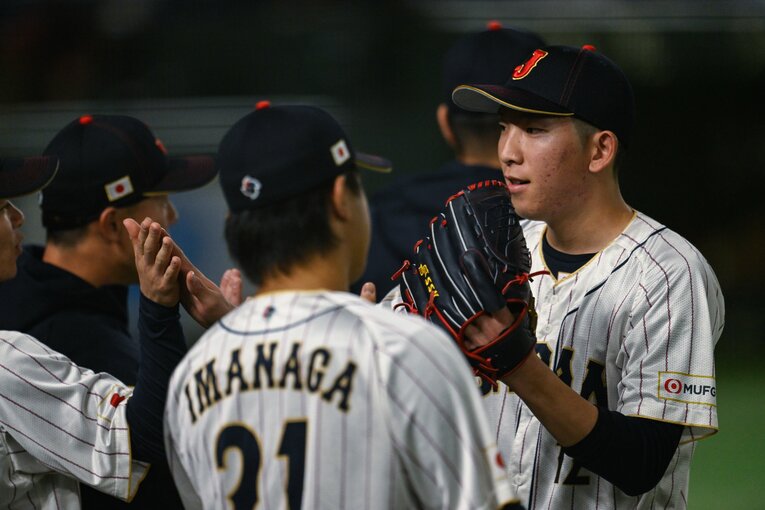 WBC中国戦、大谷翔平の後を受け、3回7奪三振1失点。しっかりと役割を果たした戸郷　©Naoya Sanuki