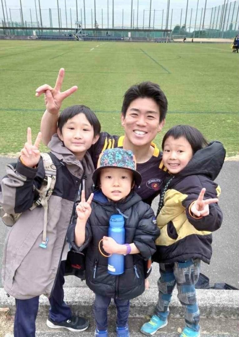 ファンと一緒に撮影／木村選手提供