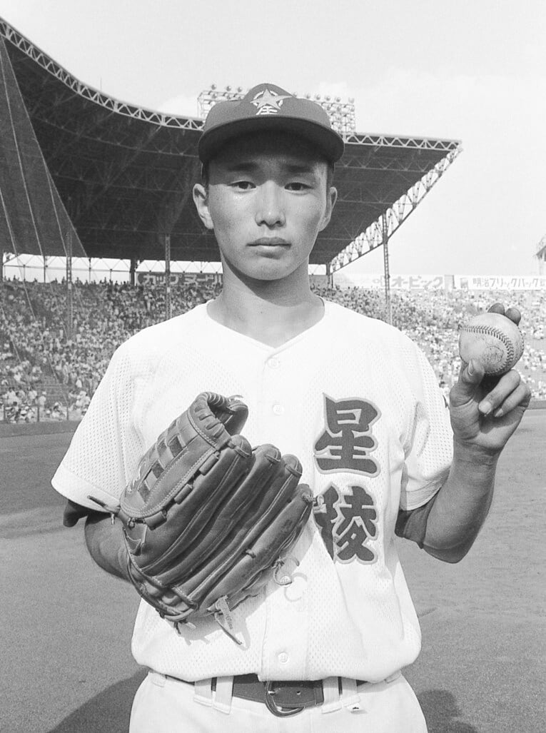 1979年夏、星稜のエースとして箕島と歴史的名勝負を繰り広げた堅田外司昭　©JIJI PRESS
