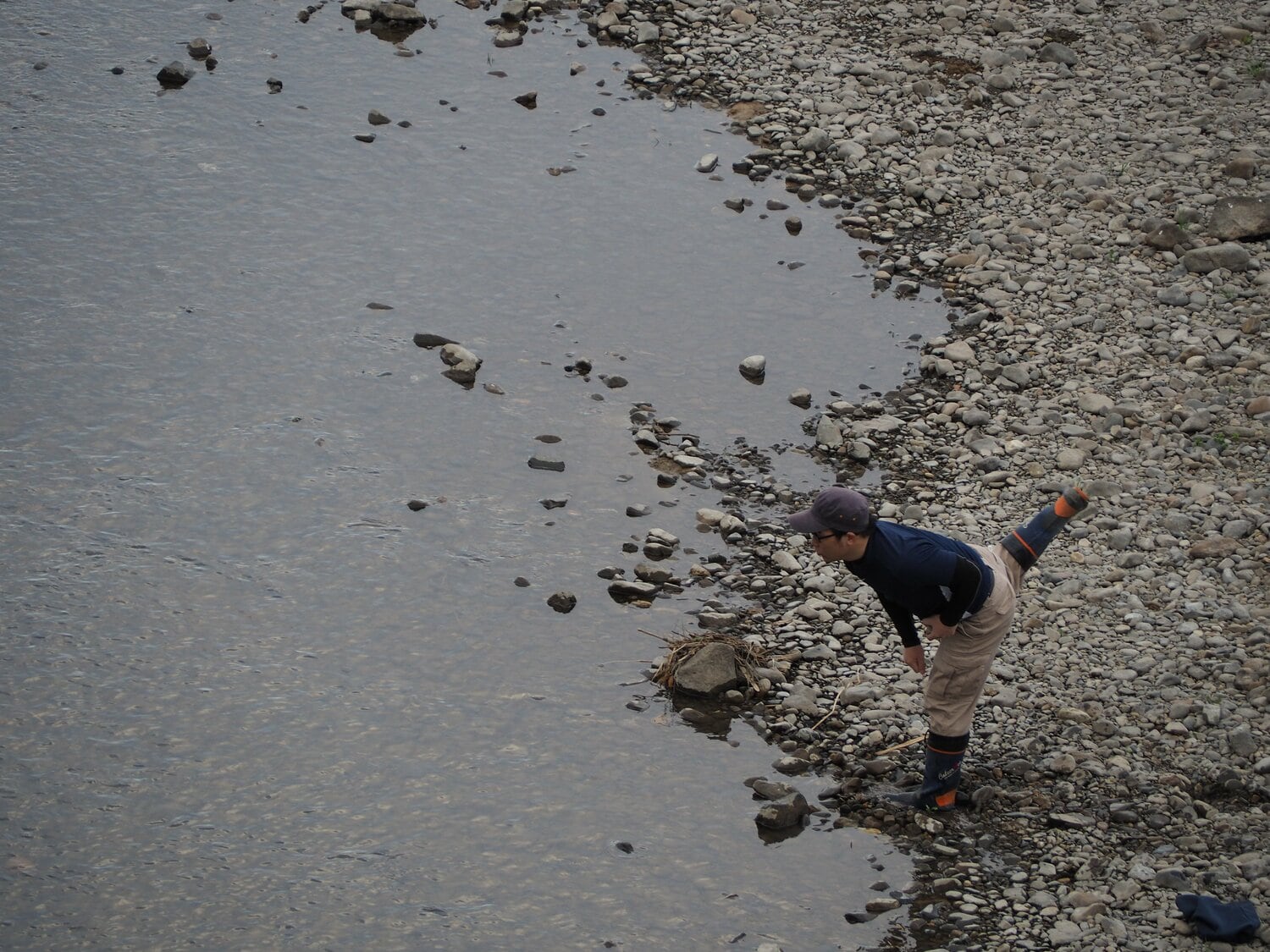 四股を踏むなどして鍛えられた下半身によって、安定した投石フォームを確立している ©Yu Saito