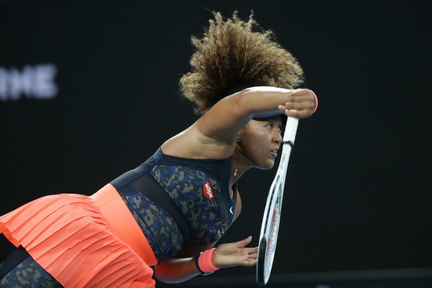 最速200kmに迫るサーブ、安定したショットとメンタル。この日の大坂はまさに完璧だった©Hiromasa Mano