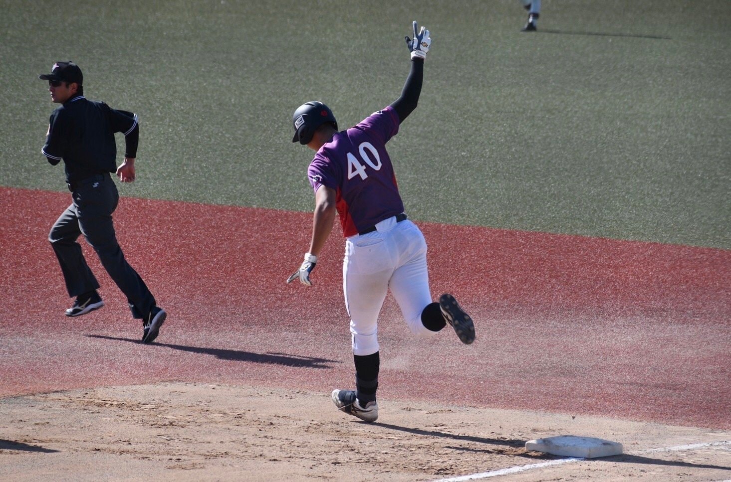 大学では本塁打を量産している村田　チーム提供