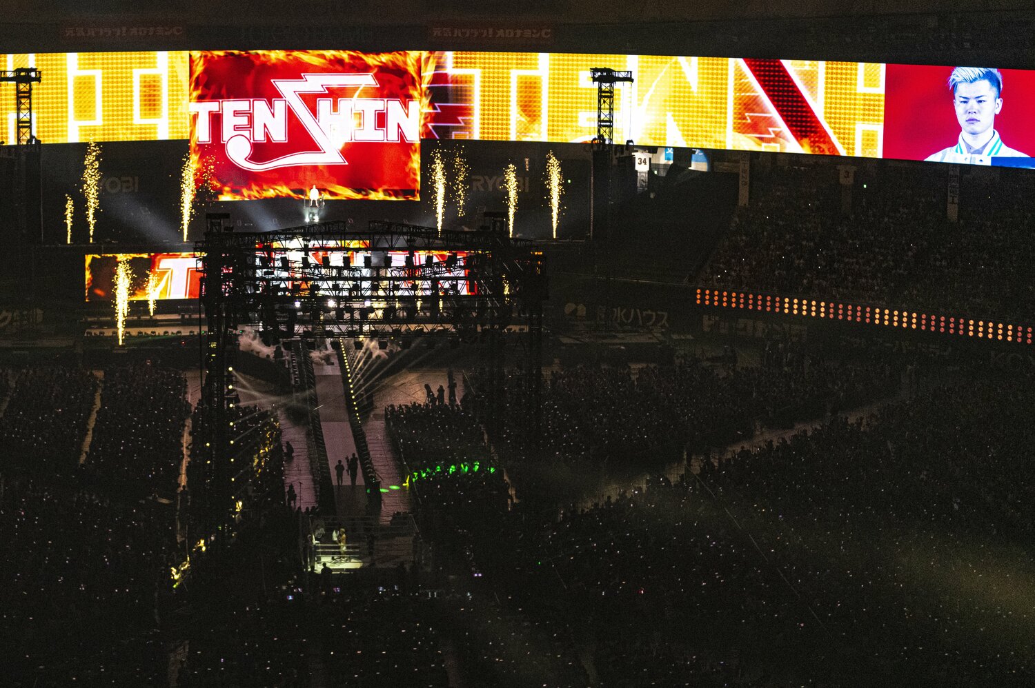 『THE MATCH 2022』当日の東京ドーム　©Takuya Sugiyama