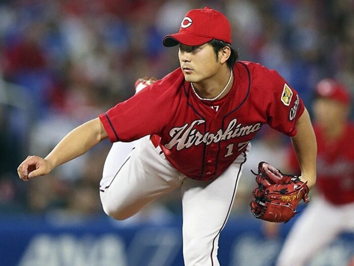 沢村賞の才能秘める広島・岡田明丈。異常に低い被打率を誇る球質とは？＜Number Web＞ photograph by Kyodo News