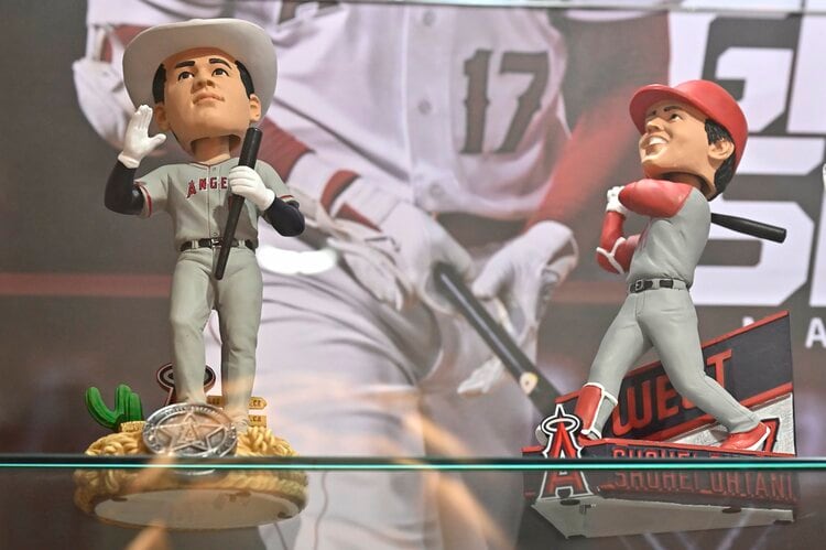 楽天市場]MLB 大谷翔平 エンゼルス フィギュア [非売品]Shohei Ohtani