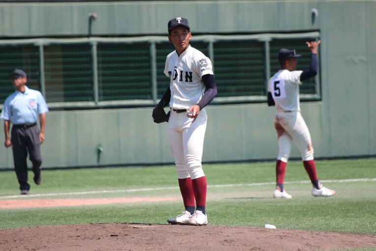 エースの前田悠伍（3年）は4回戦の東海大仰星戦で先発。6回2失点とまずまずの投球だった　©Fumi Sawai