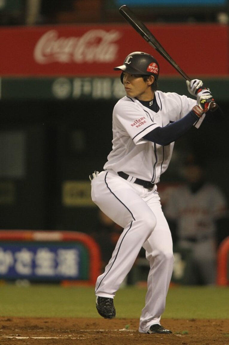 ルーキー時代の秋山翔吾 ／ photograph by Shigeki Yamamoto