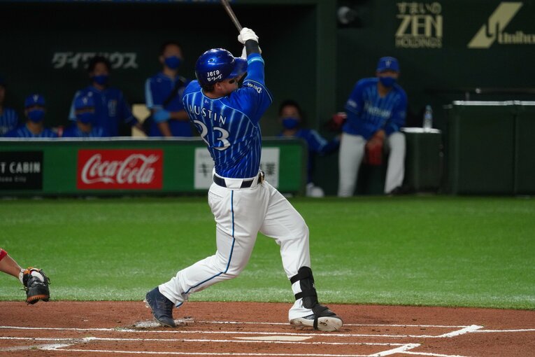 長打力が魅力のオースティンら、DeNAの外国人選手はまだ未合流だ©Hideki Sugiyama