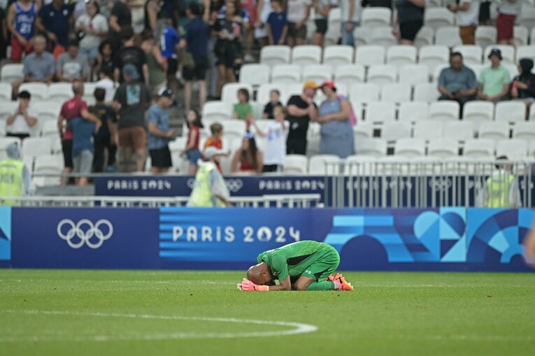 スペイン戦後の小久保玲央ブライアン　©Takuya Kaneko/JMPA