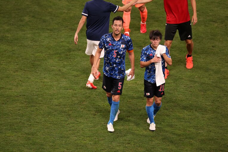 吉田麻也、相馬勇紀（2021年東京五輪）©︎JMPA