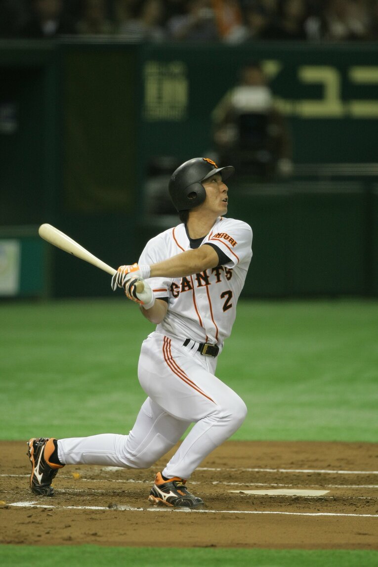 巨人時代の小笠原道大（2008年）©Shigeki Yamamoto