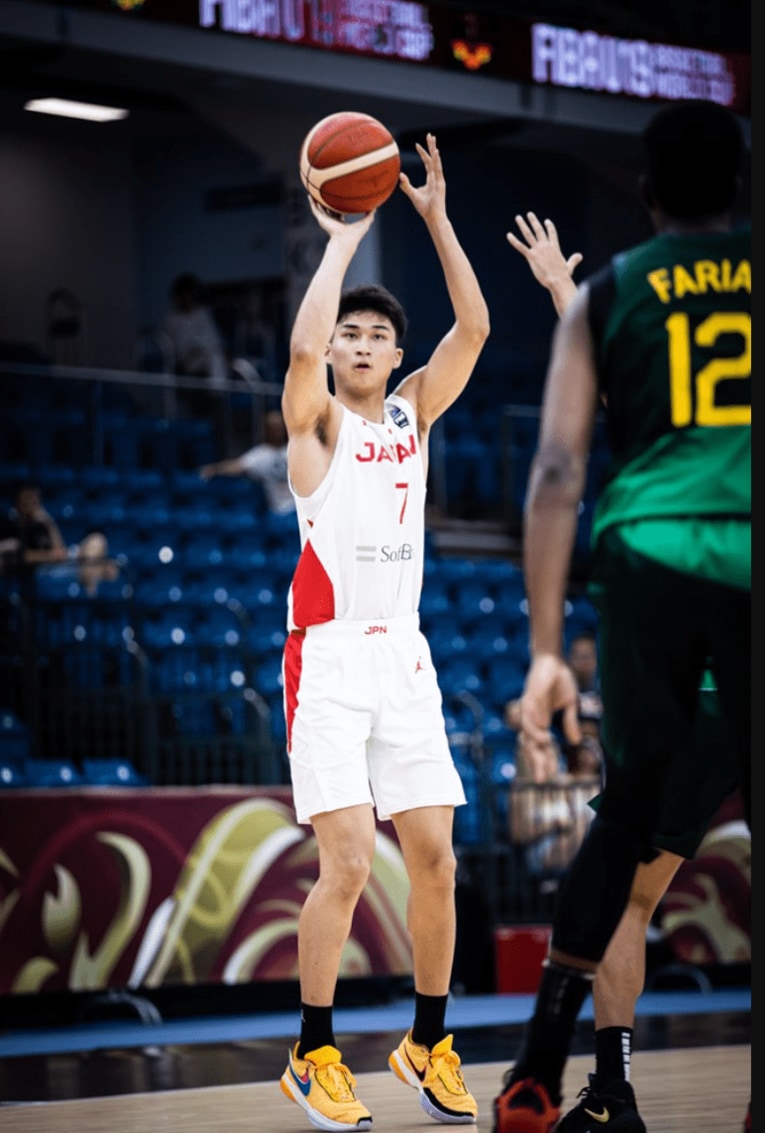 U19W杯／PG湧川颯斗（滋賀レイクス）©︎nextgenhoops