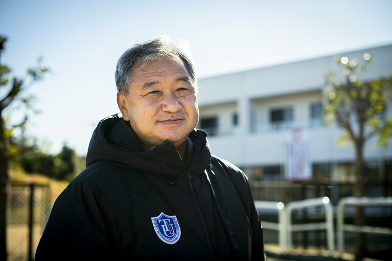 東京国際大を創部から率いる大志田監督　©Asami Enomoto