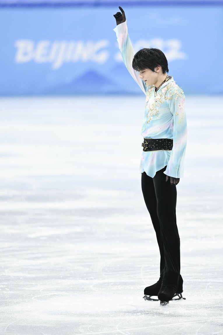 北京五輪フリー『天と地と』、演技終了直後　©Asami Enomoto/JMPA