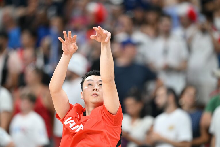 五輪前のテストマッチでは不調に陥っていた富永　©Kaoru Watabe/JMPA