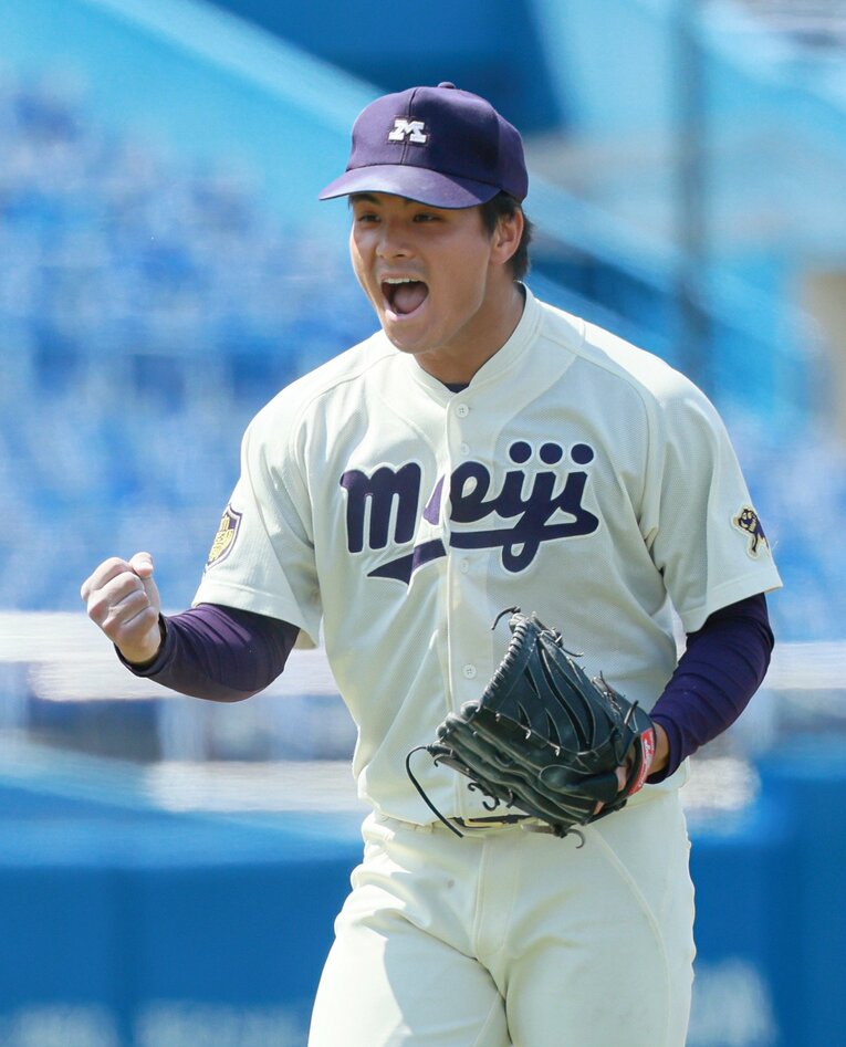 【“指名漏れ”の逸材たち②】蒔田稔投手（明治大）　©JIJI PRESS