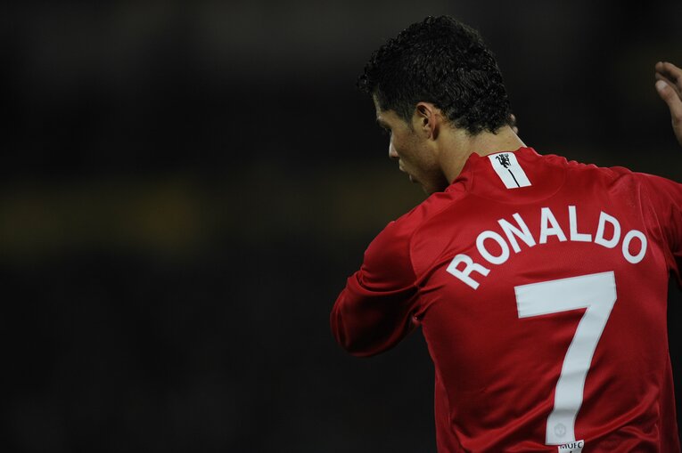 2008年クラブW杯でのC・ロナウド。ユナイテッドの看板エースだった　©Takuya Sugiyama