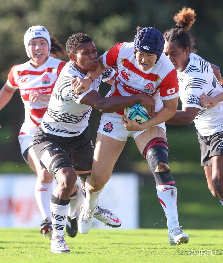 2022年5月、15人制ラグビー日本代表初キャップとなったフィジー戦　©︎JRFU