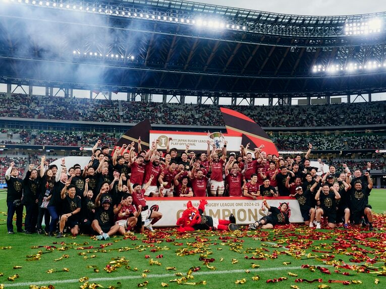 リーグワンで初の連覇を達成した東芝　©Yuki Suenaga