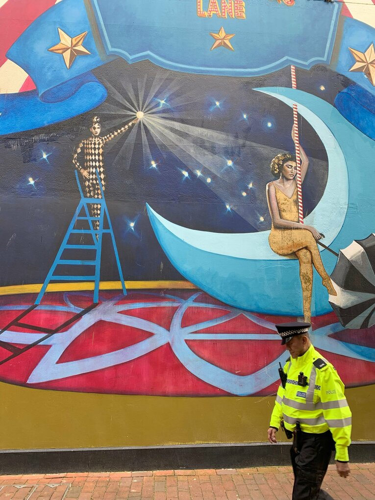 オシャレなブライトンの町並み　©Yoichi Igawa　