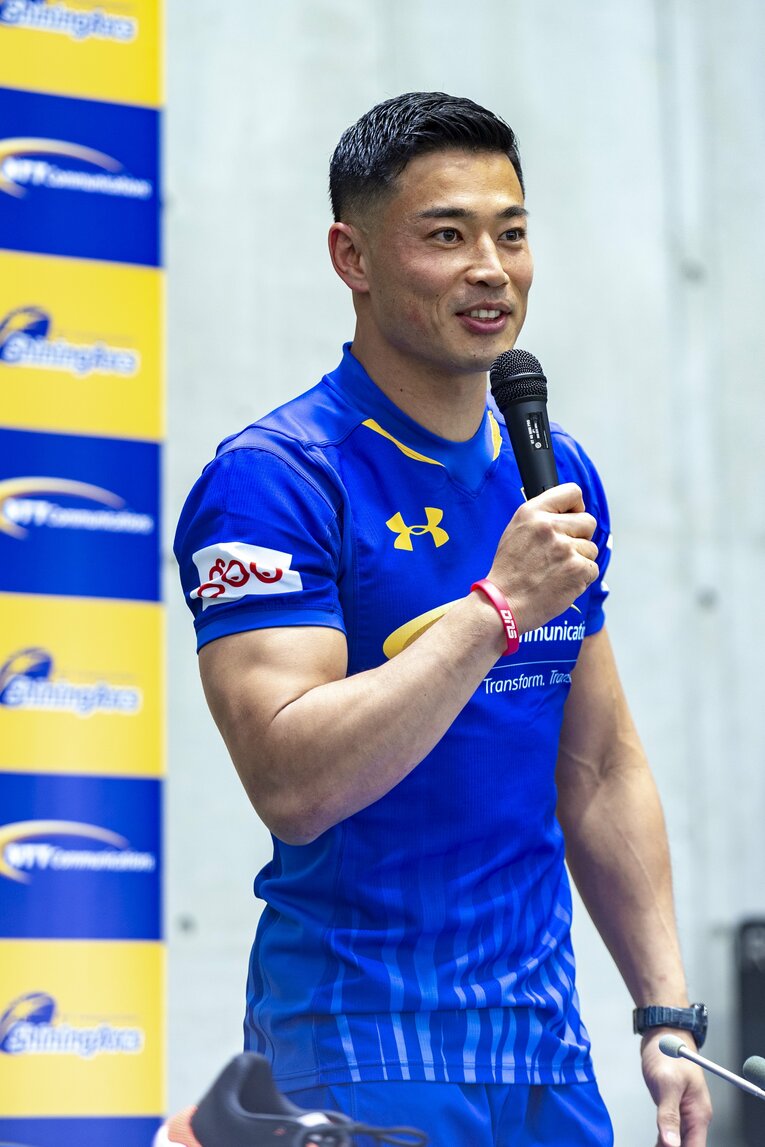 NTTコム加入会見（2019年）©Takuya Sugiyama