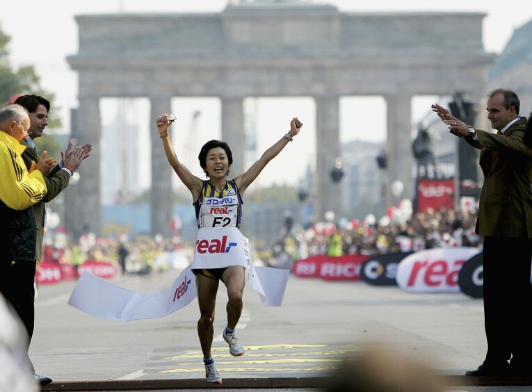 日本記録の2時間19分12秒（野口みずき）を含め、日本女子で2時間20分を切っている記録は全て、男女混合レースであるベルリンで出されている　©️Getty Images