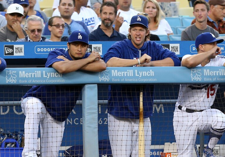 2017年にはドジャースでチームメートになったことも©Getty Images