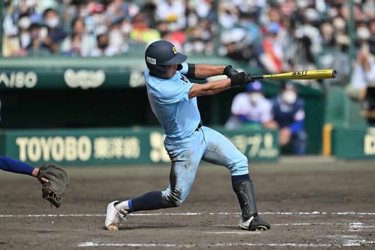 【準決勝・対下関国際戦】山田の最後の打席　©Hideki Sugiyama