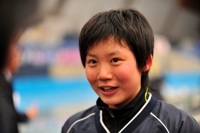 2009年1月の全日本ジュニアスピードスケート選手権で総合優勝を果たした中学生時代の高木美帆。2010年バンクーバー五輪の代表になった　©︎Jun Tsukida/AFLO SPORT