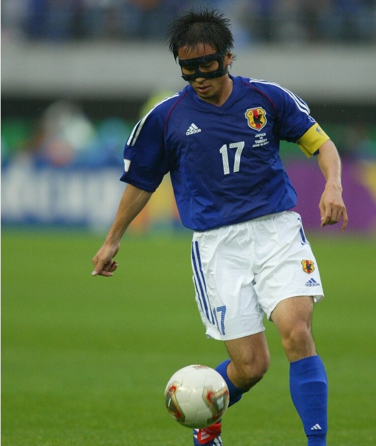【日本サッカー名選手レア写真集】日韓W杯での宮本恒靖（画像は右に続きます）　©JMPA