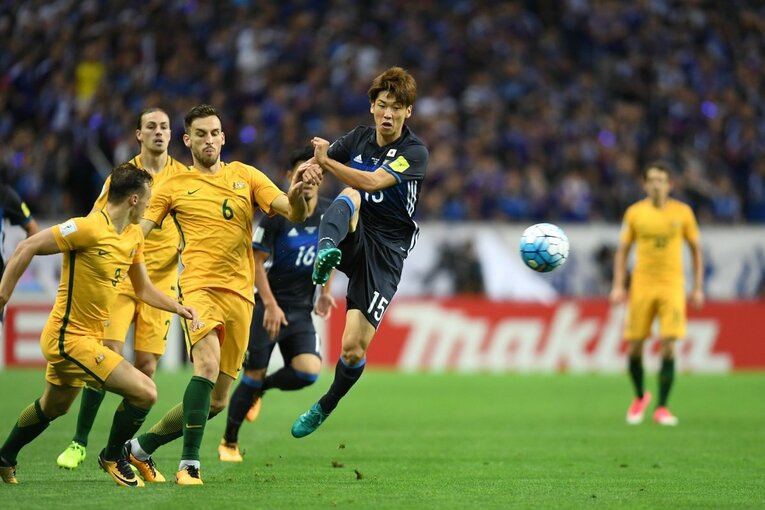 2017年の日本vsオーストラリア　©Sports Graphic Number