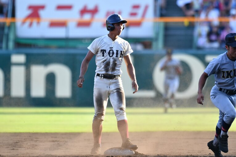 大阪桐蔭・藤原恭大（2017年夏の甲子園3回戦・対仙台育英） ©︎Hideki Sugiyama