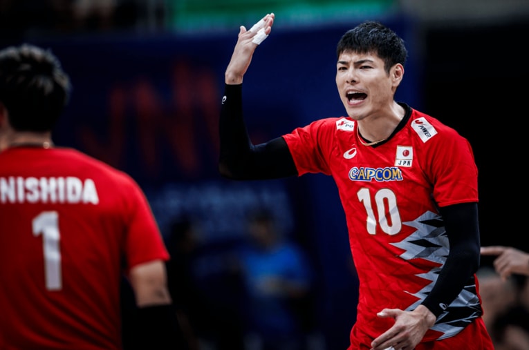 高橋健太郎（VNLセルビア戦）©︎Volleyball World