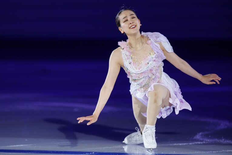 「MAO RINK」オープニングイベントに登場した浅田真央　©Kiichi Matsumoto