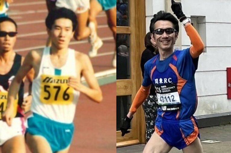 25年前、東大で箱根駅伝常連校エース級の活躍を見せていた新妻拓弥。今年で47歳になるいまも走り続ける異色のランナーの背景はどんなものだったのだろうか ／ photograph by 本人提供