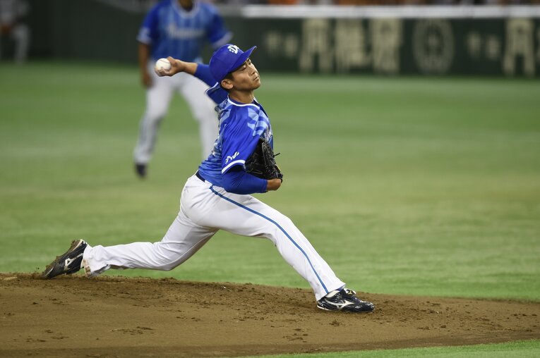 プロ1年目（2016年）の今永　©Hideki Sugiyama