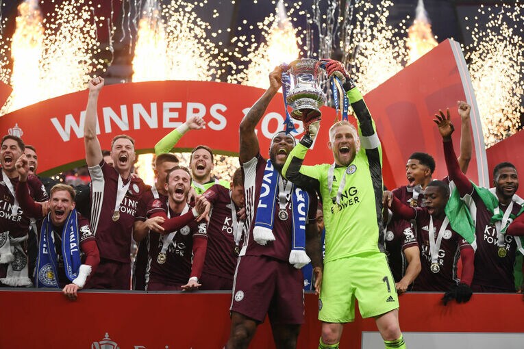 最終節までトップ4争いを演じたレスターはＦAカップを制して、クラブの歴史に彩りを添えた©Getty Images