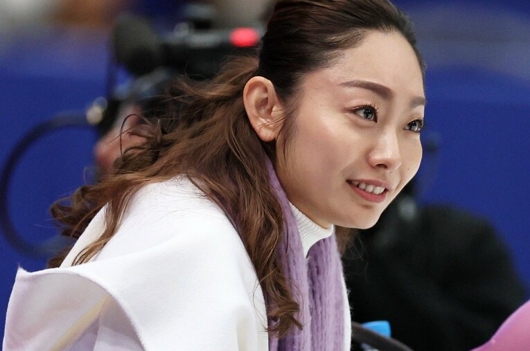 現在はコーチ業などを行っている安藤美姫 ／ photograph by JIJI PRESS