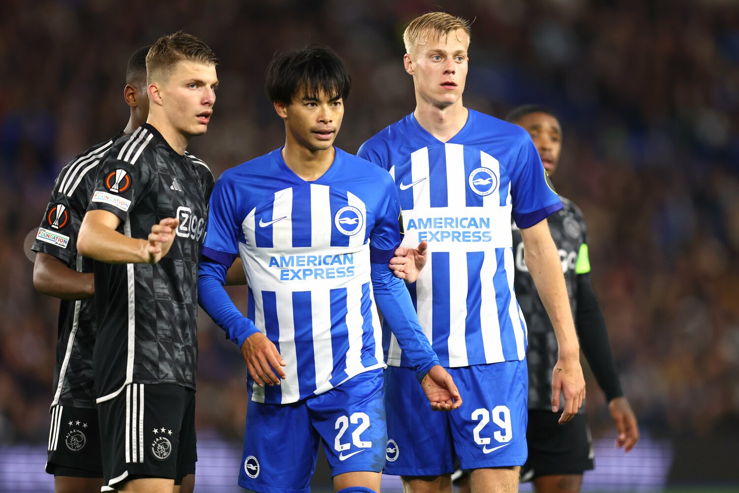 三笘とファン・ヘッケ ©Getty Images