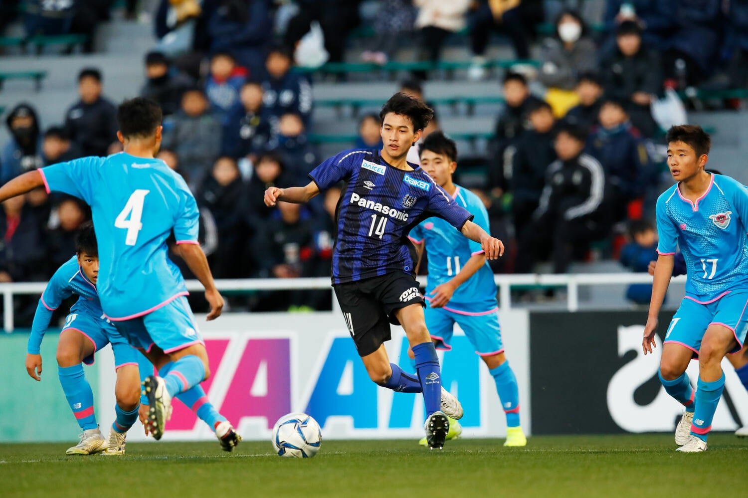 悔しい思いも経験したガンバ大阪ジュニアユース時代の名願(2019年高円宮杯全日本ユース決勝)©︎Naoki Morita/AFLO SPORT