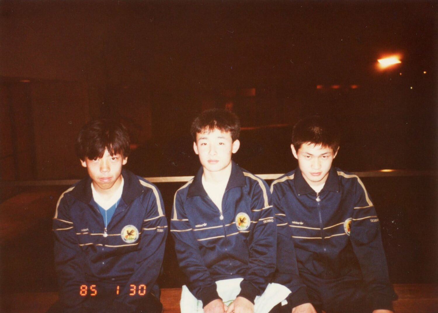 中学生時代の菊原志郎（中央／写真：本人提供）