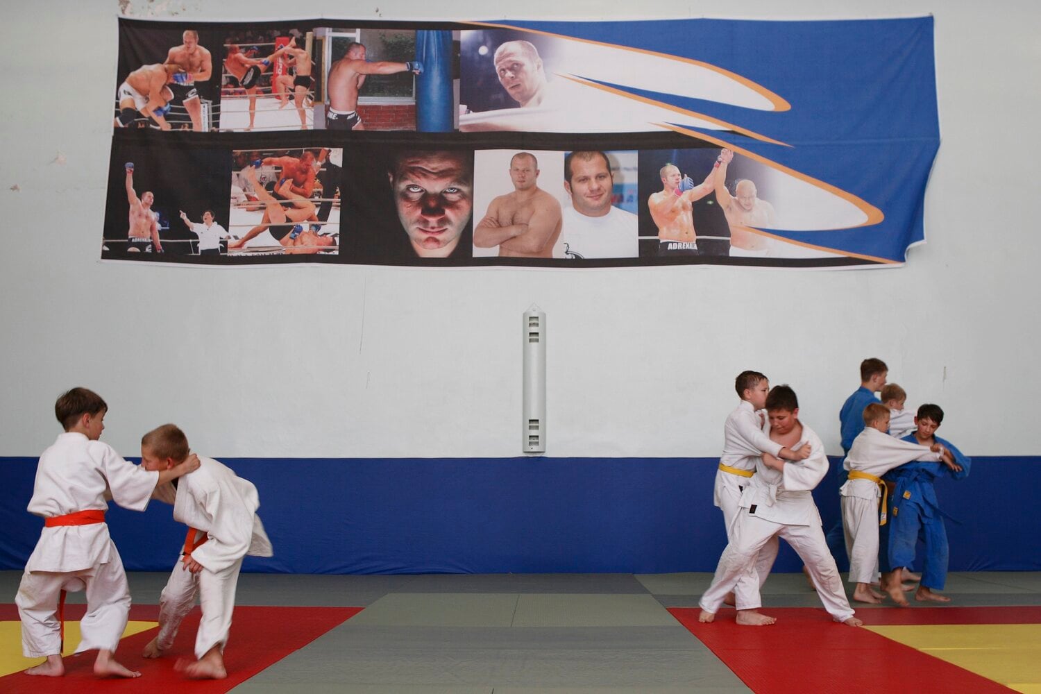 ヒョードルの地元スタールイ・オスコル市内の柔道場 ©Takuya Sugiyama