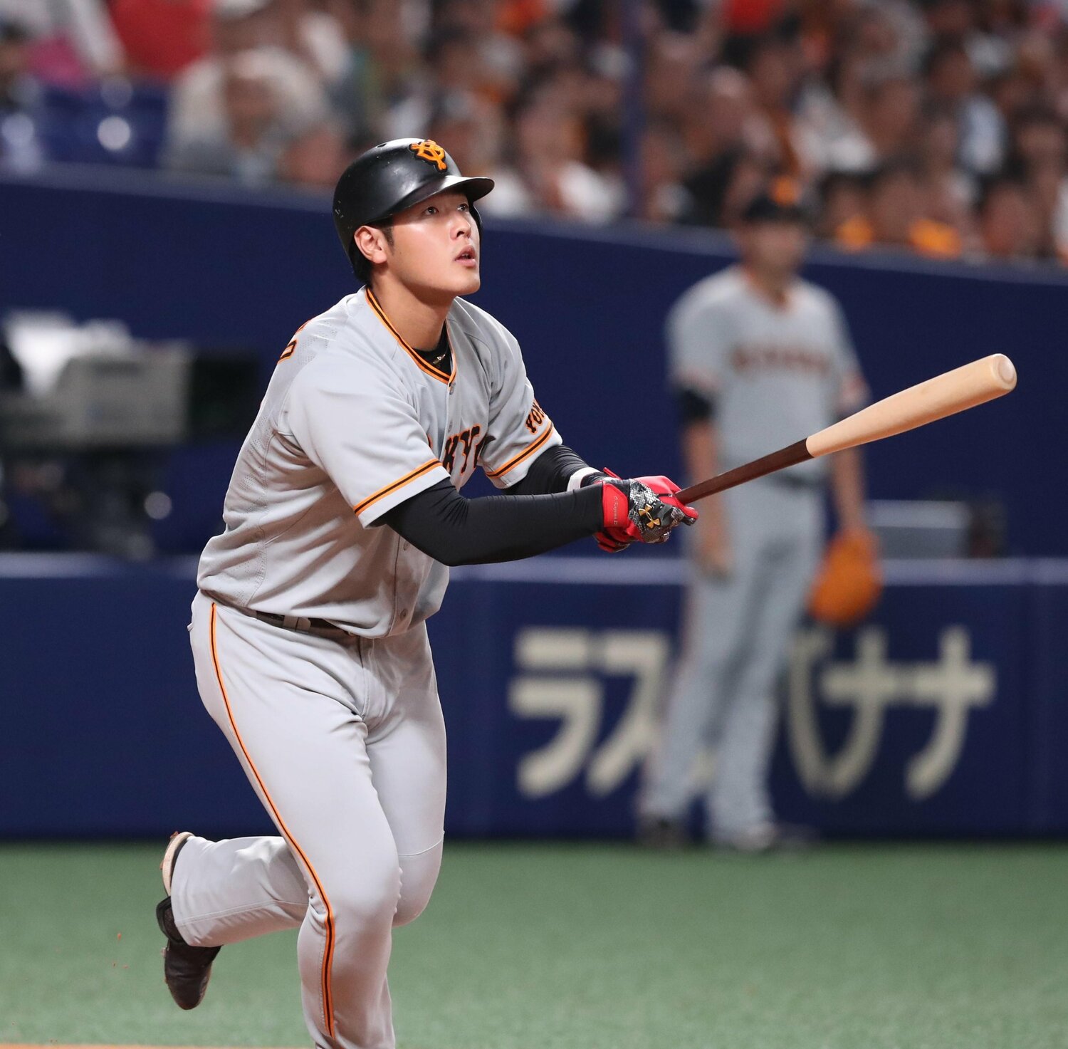 2018年8月4日、中日戦で特大の本塁打を放った ©︎Sankei Shimbun