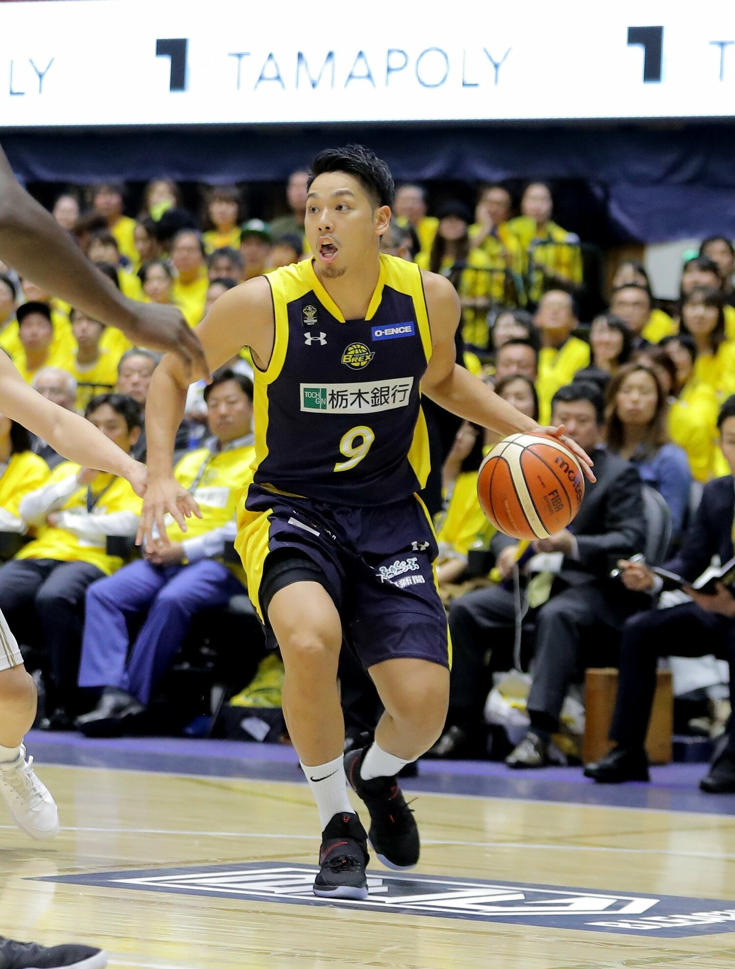 2017年、ブレックス初優勝時の遠藤。当時は27歳だった　©JIJI PRESS