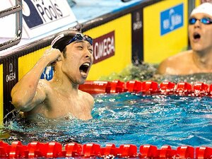 20歳の北島康介と20歳の萩野公介。五輪、メダル、そして世界記録――。