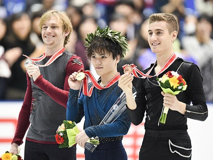 NHK杯制しファイナル決めた宇野昌磨。露のベテラン、伊の若手も躍進!<Number Web> photograph by Asami Enomoto