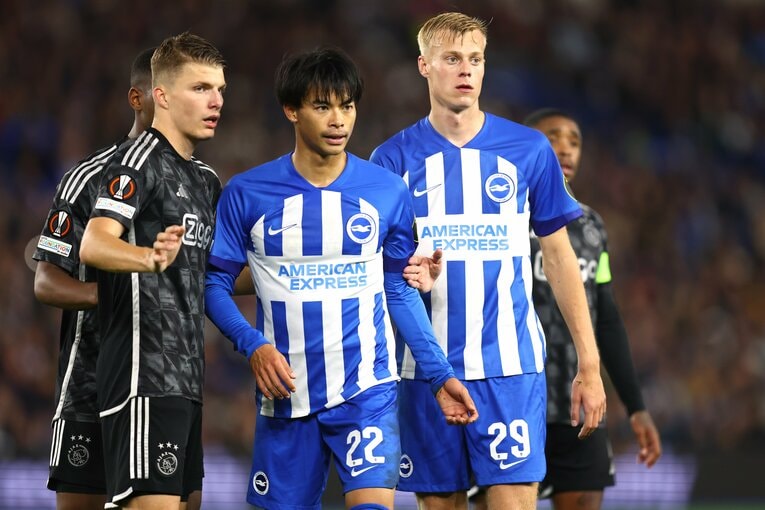 三笘とファン・ヘッケ　©Getty Images