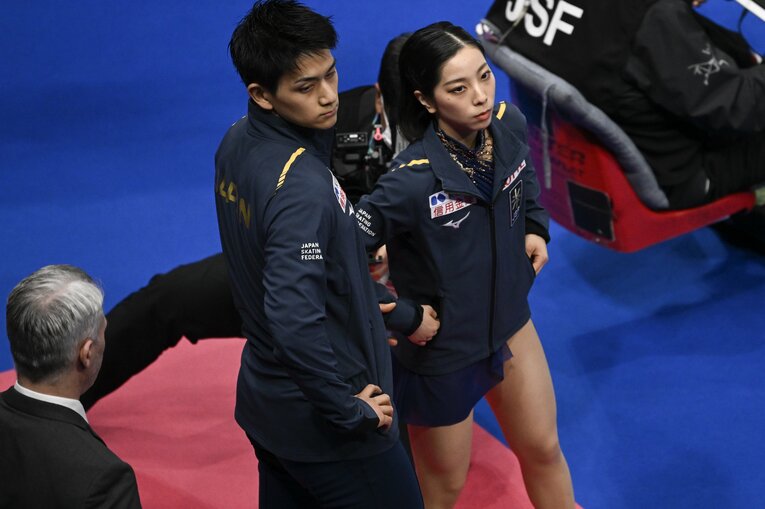 【りくりゅうレア写真】2023年世界選手権（写真は右に続きます）　©Asami Enomoto